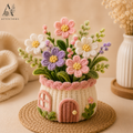 Handmade Pipe Cleaner Flower Pot | Chenille Flower Pot | Handmade Home Decor | Articious