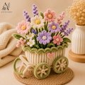 Handmade Pipe Cleaner Flower Pot | Chenille Flower Pot | Handmade Home Decor | Articious