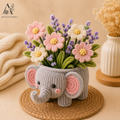 Handmade Pipe Cleaner Flower Pot | Chenille Flower Pot | Handmade Home Decor | Articious