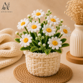 Handmade Pipe Cleaner Daisy Sunflower Pot | Chenille Flower Pot | Handmade Home Decor | Articious