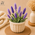 Handmade Pipe Cleaner Lavender Pot | Chenille Lavender Flower Pot | Handmade Home Decor | Articious